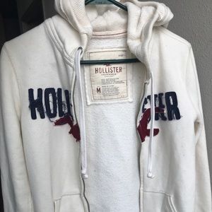 Hollister Cream Hoodie Jacket